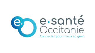 Représentation du logo du groupement e-santé occitanie.